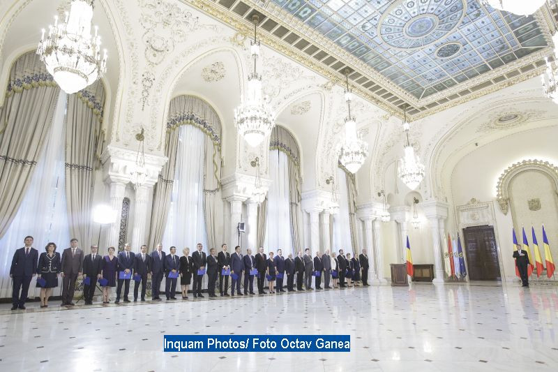 Ceremonia de investitura a Guvernului Tudose