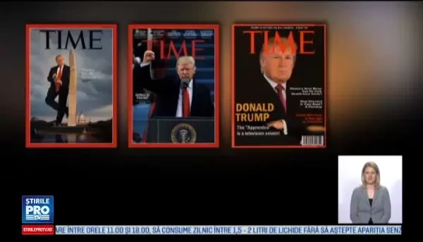 Publicatia Time ii cere lui Trump sa inlature de pe peretii a cinci cluburi de golf coperta falsa in care apare acesta