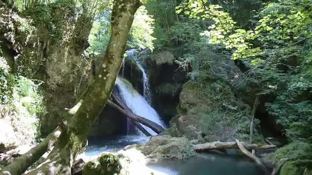 Locul din Romania cu cascade, paduri verzi si apa de un albastru infinit. Canadian: "Am vazut poze si ne-am dorit sa venim"