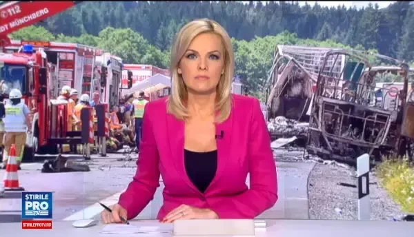 Accident grav pe o autostrada din Germania. 17 oameni sunt dati disparuti si politia crede ca au ars de vii intr-un autocar