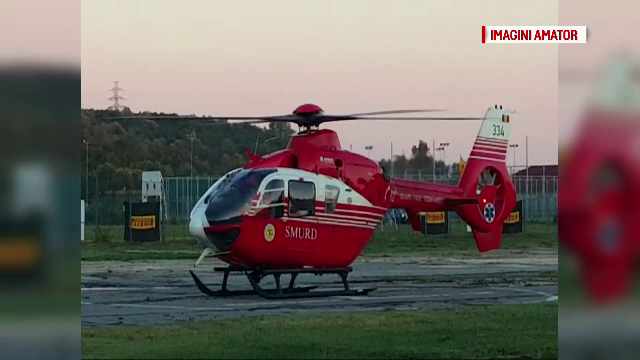 Copil de 7 ani din Olt, transportat cu elicopterul SMURD la spital. A cazut din podul casei pe o bucata de beton
