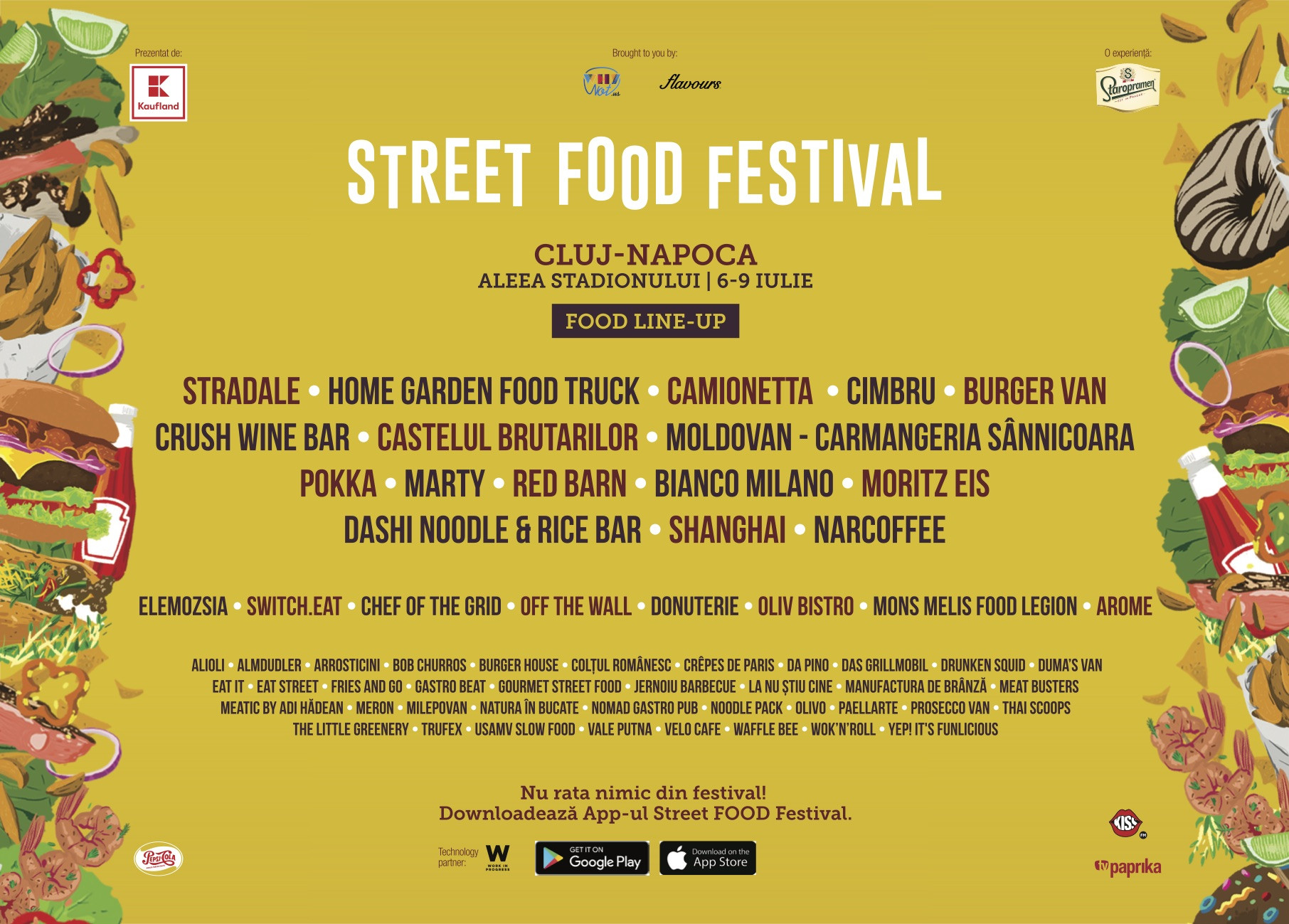 La Cluj-Napoca incepe azi cel mai mare Street FOOD Festival din Romania