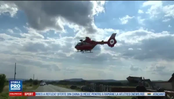 Modul incredibil in care si-a transportat un tata inconstient copilul de 3 ani. Micutul, dus la spital cu elicopterul SMURD