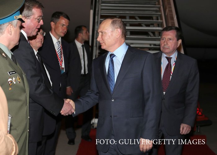 Vladimir Putin soseste la Hamburg la summitul G20