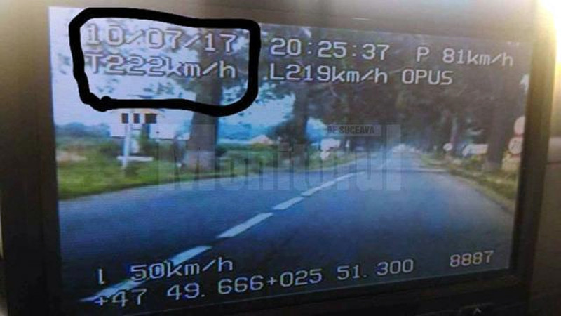 Record uluitor de viteza pe un drum din nordul Moldovei. Politia nu a reusit sa il urmareasca pe sofer