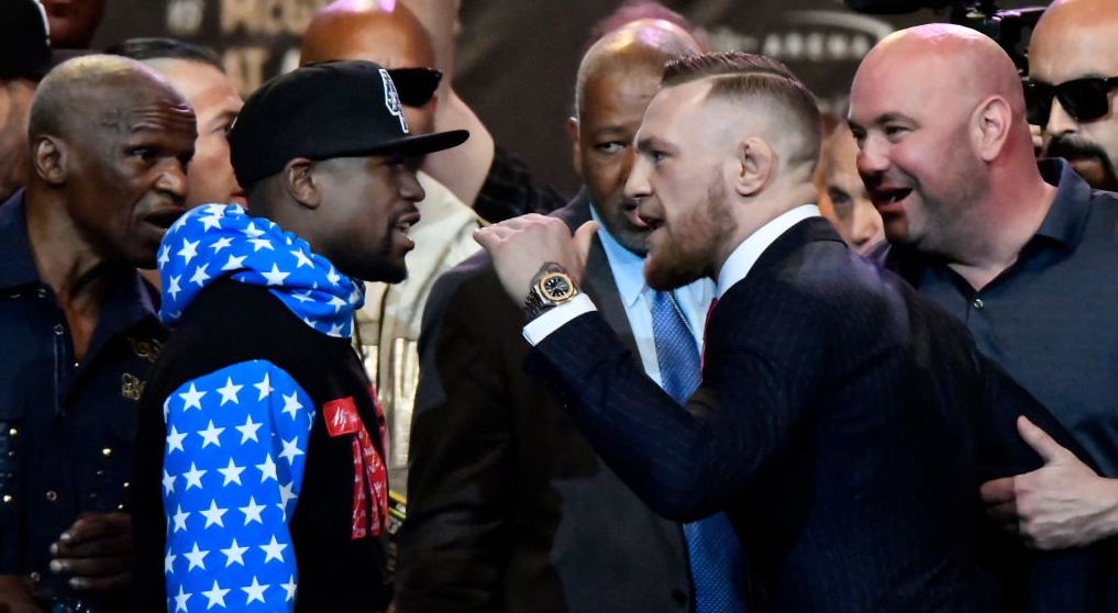 Mayweather l-a facut "sah mat" pe McGregor intr-o propozitie, dupa ce irlandezul s-a dat in stamba la conferinta de presa