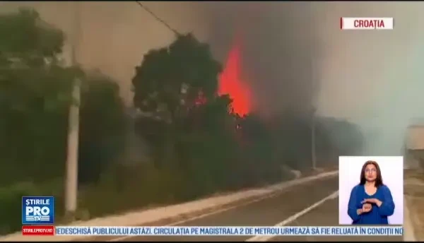 5 tari din UE se lupta cu incendii periculoase. Pompierii se lupta sa tina flacarile departe de zonele locuite