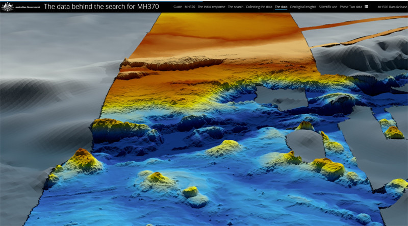 harta ocean indian MH370
