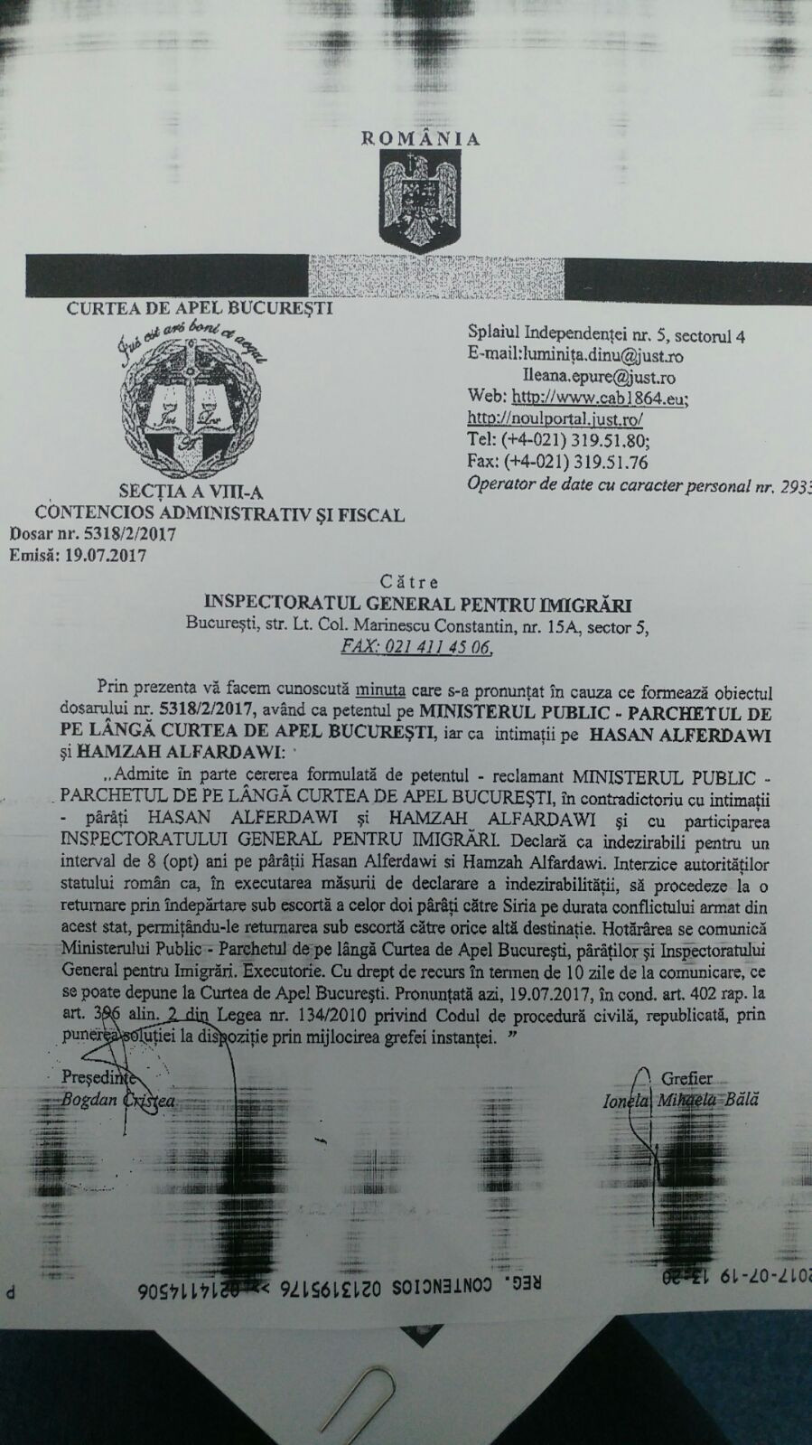 decizie curtea de apel