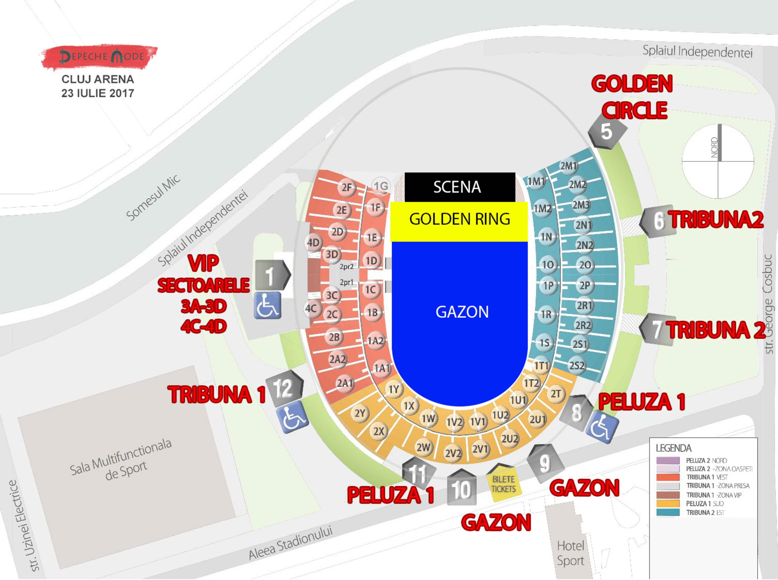 Harta acces Depeche Mode