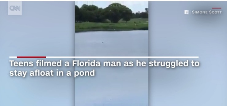 Au filmat momentul in care un tanar se ineca si s-au amuzat pe seama lui. Ce se aude pe imagini. VIDEO