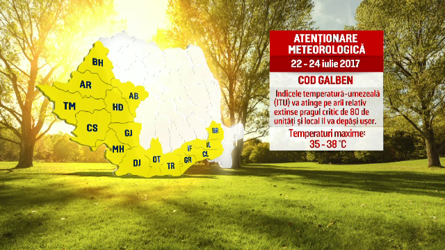 Jumatate de tara se topeste la temperaturi de peste 40 de grade. Medicii ne sfatuiesc sa evitam sa iesim din casa