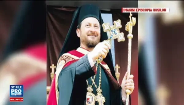 Episcopului de Husi, cel care a fost filmat in ipostaze intime cu un presupus minor, nu mai are voie sa slujeasca