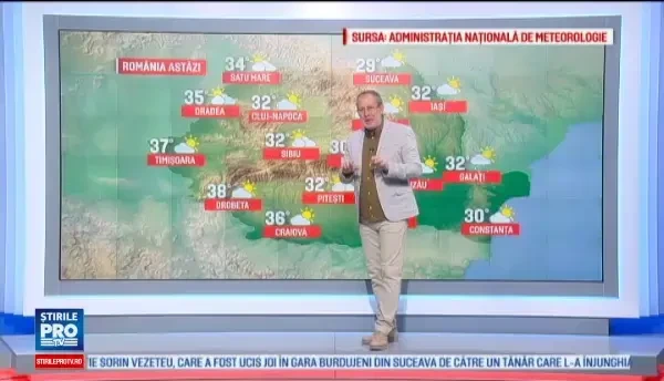 Duminica, va fi canicula si stres termic aproape in toata tara. Cand vor incepe sa scada temperaturile