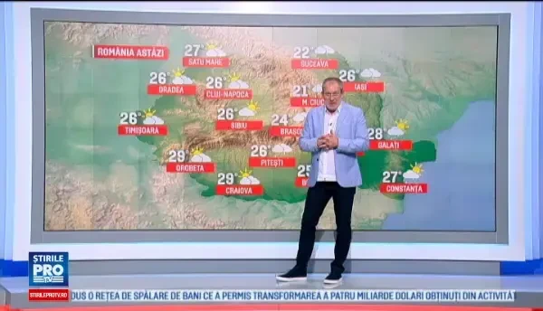 Ploi si multa instabilitate in jumatatea estica a tarii. Prognoza meteo in Romania pentru urmatoarele zile