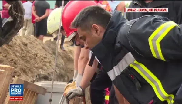Muncitor, ingropat in pamant pana la gat, in timp ce sapa un canal. Ce sustine reprezentatul firmei care l-a angajat