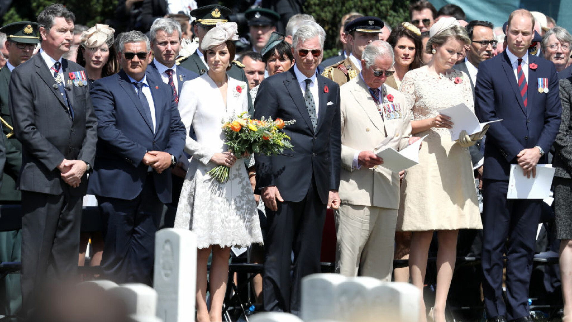 Ceremonii emotionante in Belgia. Printul William si ducesa de Cambridge, pezenti la comemorarea soldatilor morti in razboi