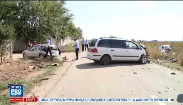 Accident rutier grav in Timis din cauza unei depasiri riscante. Un cuplu a murit, patru oameni au fost raniti. VIDEO