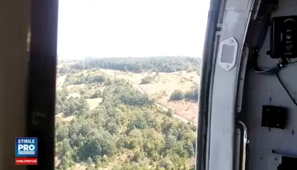 Armata a trimis, în premieră, o aeronavă Spartan la incendiul de pădure din Mehedinți