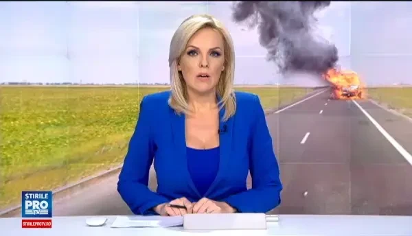 Bărbat rănit după ce mașina i-a luat foc pe drum, în Tulcea