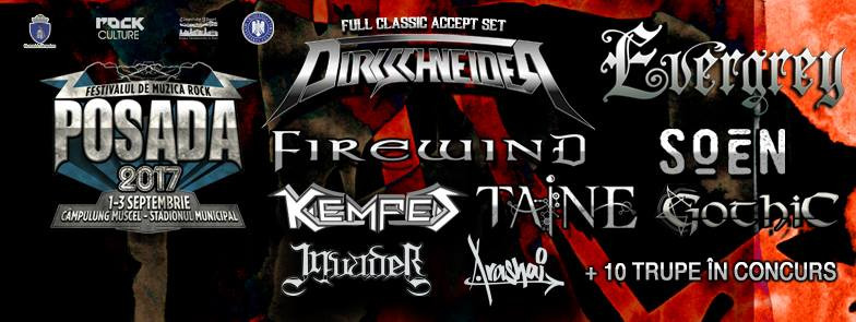 Posada Rock 2017, cel mai important festival concurs pentru underground-ul românesc. LIVE: Soen, Evergrey, Dirkschneider