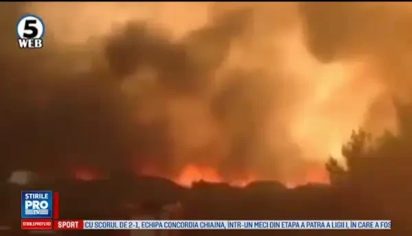 Incendii devastatoare în Europa. Macedonia a declarat stare de urgență