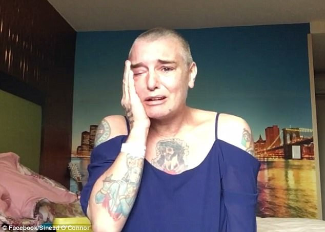 Sinead O'Connor, imagini îngrijorătoare făcute publice pe Facebook