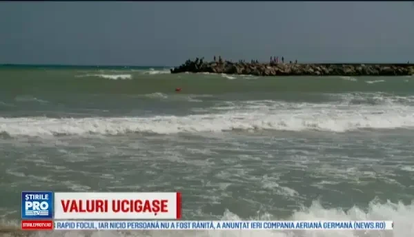 Bărbat dispărut în mare, la Mangalia. Femeia salvată de el s-a făcut nevăzută
