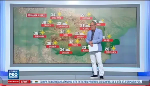 Valul de căldură se va extinde din nou în toată ţara. Zonele aflate sub cod galben și portocaliu