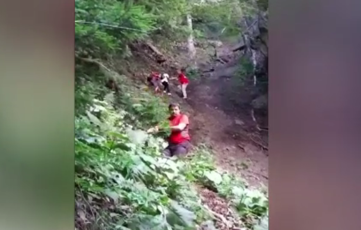 Turişti blocaţi în Bucegi din cauza unui urs. Oamenii au sunat la Salvamont
