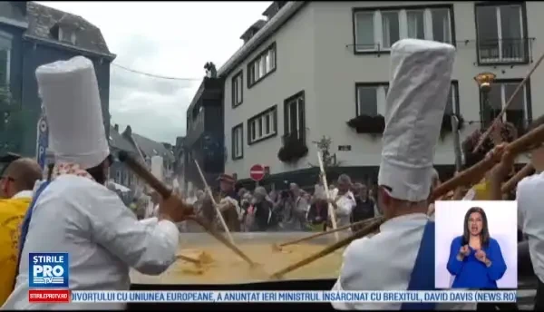 Omletă din 10.000 de ouă, în plin scandal alimentar