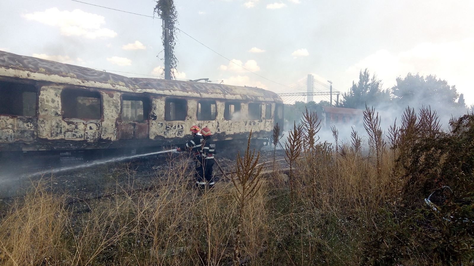 incendiu, Gara Basarab