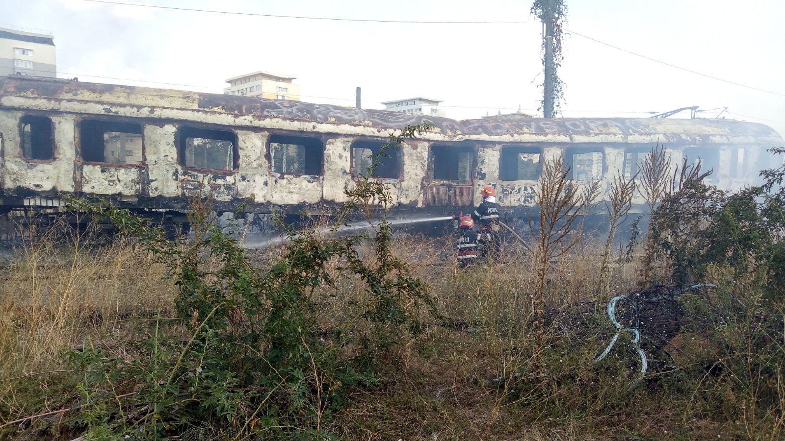 incendiu, Gara Basarab