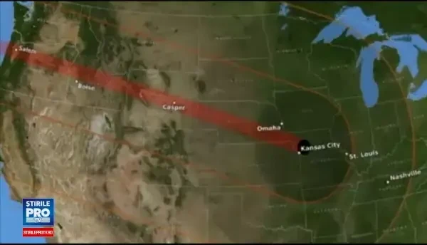 Eclipsă totală de soare peste 3 zile în Statele Unite