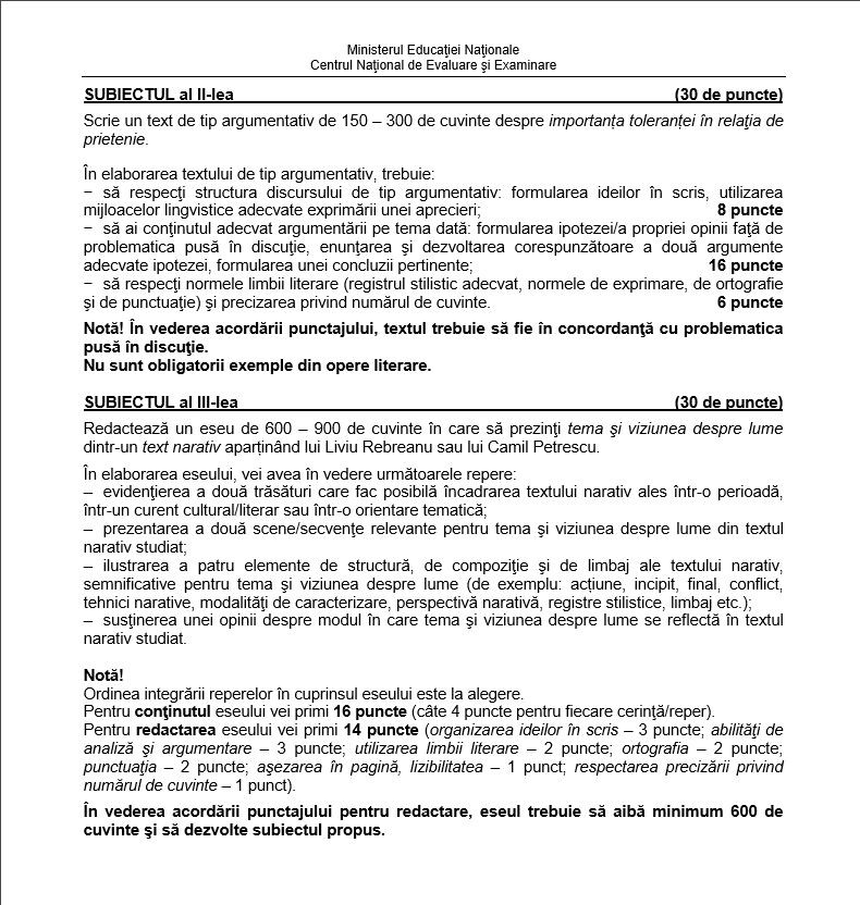 Subiecte real tehnologic