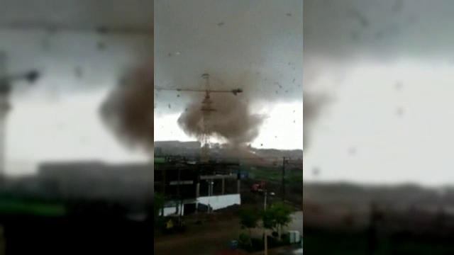 O tornadă a răvăşit un orăşel din nord-estul Chinei