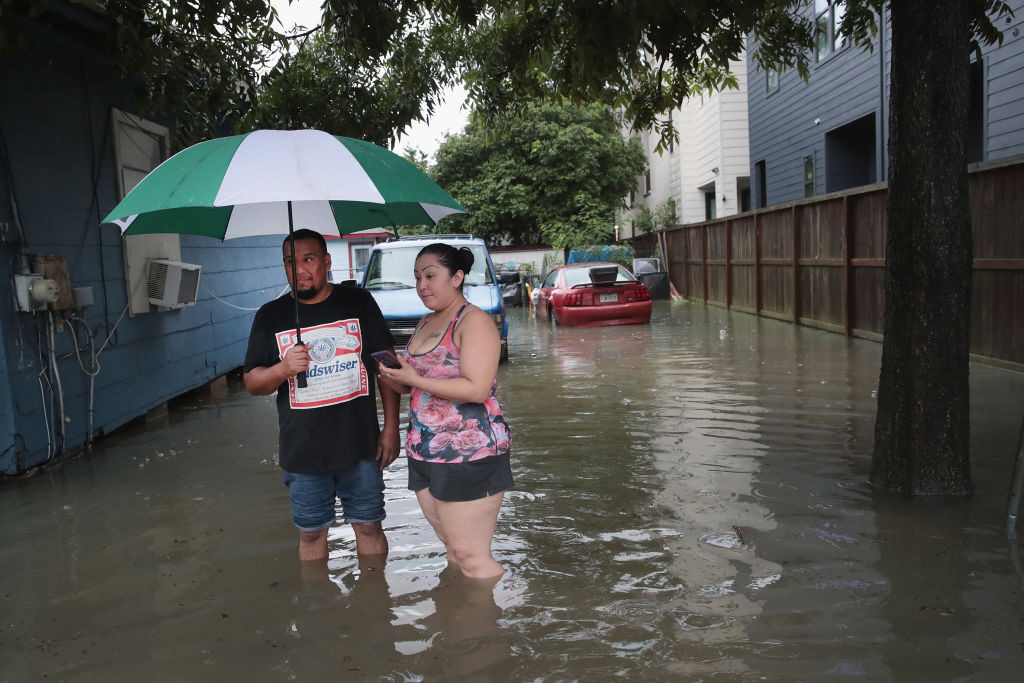 Oraşul Houston, inundat după uraganul Harvey