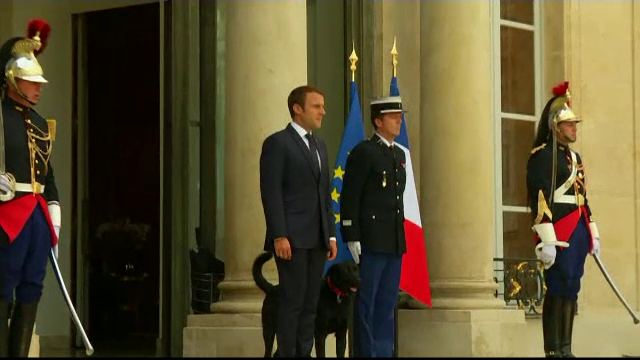 Cum și-a botezat Emmanuel Macron câinele. Numele său, inspirat de un roman