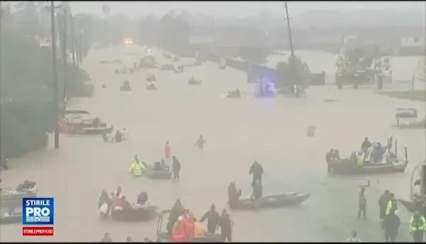 Situaţie critică în Texas. În Houston va plouă într-o săptămâna cât într-un an întreg
