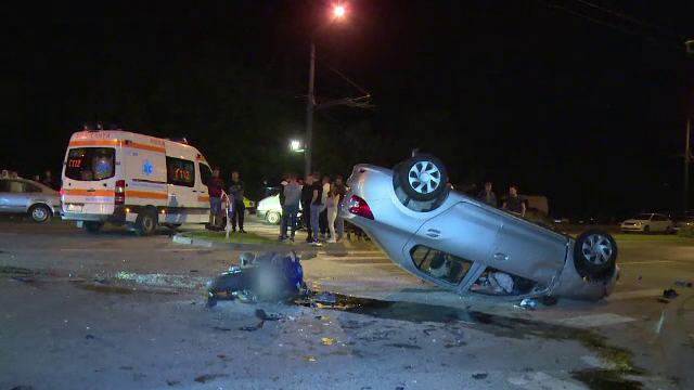 Accident grav în fața Spitalului din Vaslui. Un motociclist a murit pe loc