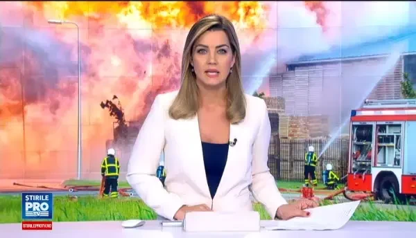 O fabrică din Timiş a luat foc cu 80 de oameni înăuntru. Pompierii au stins incendiul