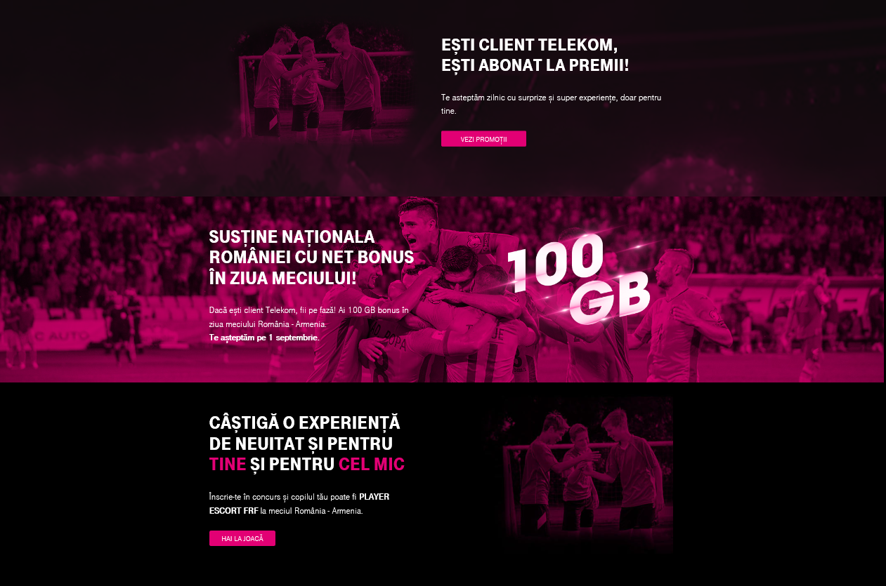 (P) Telekom continuă misiunea NetLiberare cu 100 GB bonus pentru suporterii echipei nationale de fotbal pe netliberare.ro