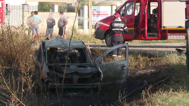 Accident grav la ieșirea din Buzău. Șoferul a murit carbonizat