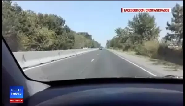 Șofer filmat conducând 3 km pe contrasens, în Brăila. Era să îl ia în plin! Îmi tremură mâinile