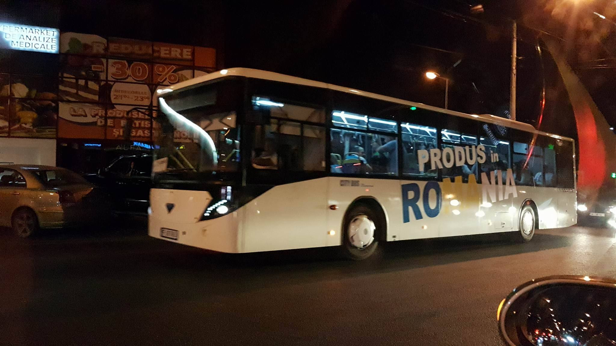 Autobuze noi cu inscripția ”Produs în România”, pe străzile din Chișinău