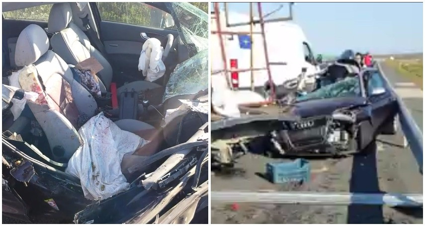 Cinci răniţi, între care un copil de 5 ani, într-un accident produs pe A2