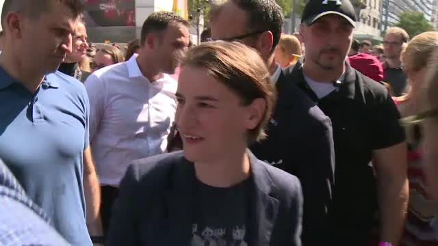 Premierul Serbiei, Ana Brnabic, a participat la parada gay din Serbia