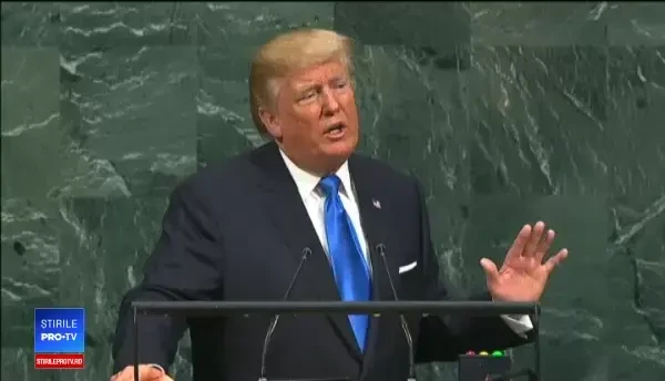 Trump a amenințat că va distruge în întregime Coreea de Nord și l-a numit pe Kim Jong-un omul-rachetă