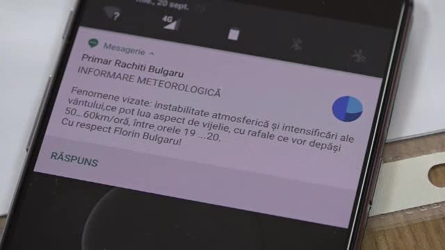 Un sat din Botoşani şi un orăşel din Galaţi au deja sistem de alertare prin SMS