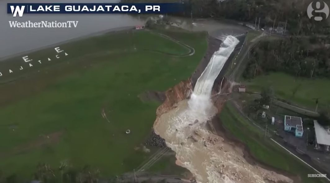 Un baraj din Puerto Rico s-a rupt după uragan. Locuitorii sunt evacuaţi. VIDEO